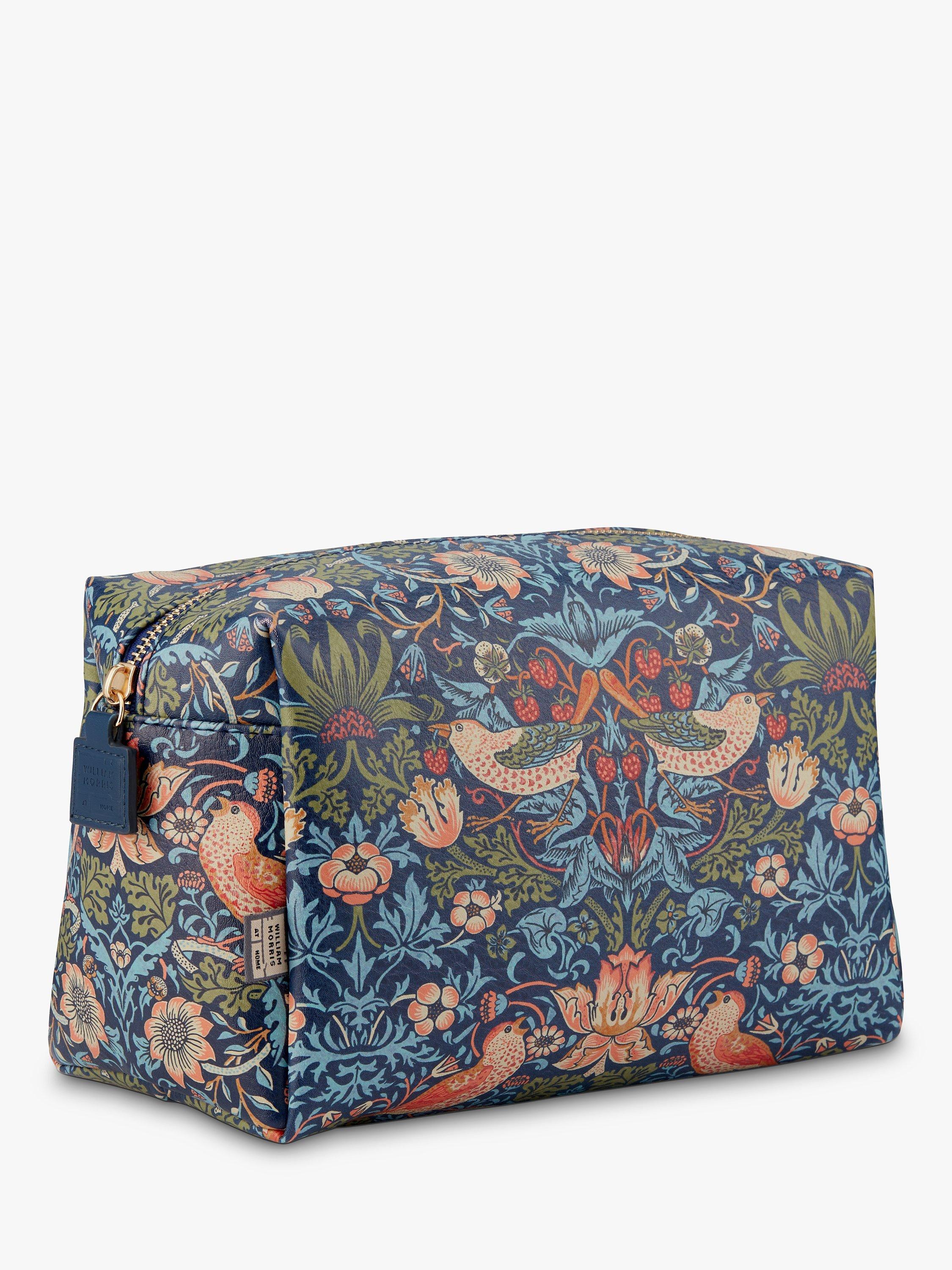 William Morris at Home Strawberry Thief large wash bag (British brand)
