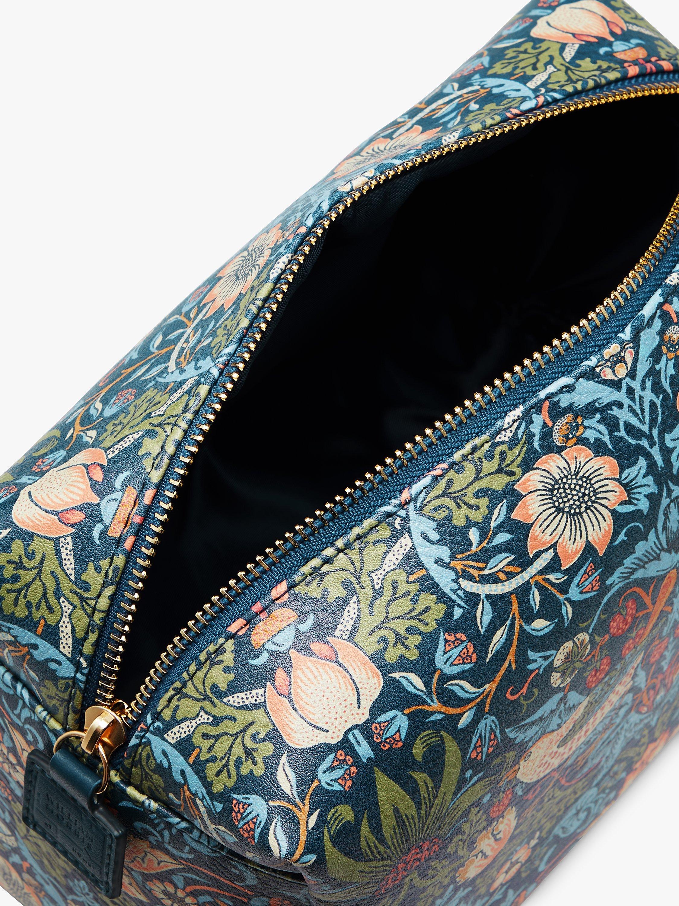 William Morris at Home Strawberry Thief large wash bag (British brand)