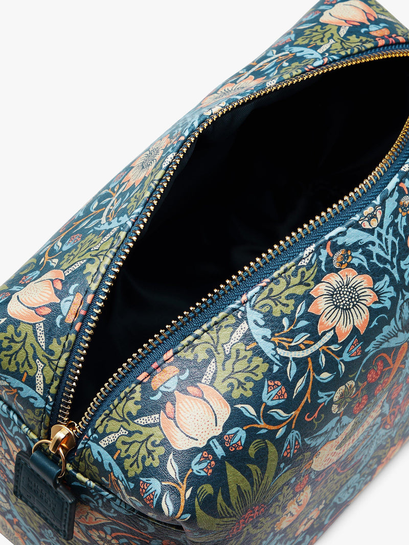 William Morris at Home Strawberry Thief large wash bag (British brand)