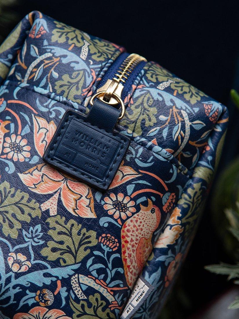 William Morris at Home Strawberry Thief large wash bag (British brand)