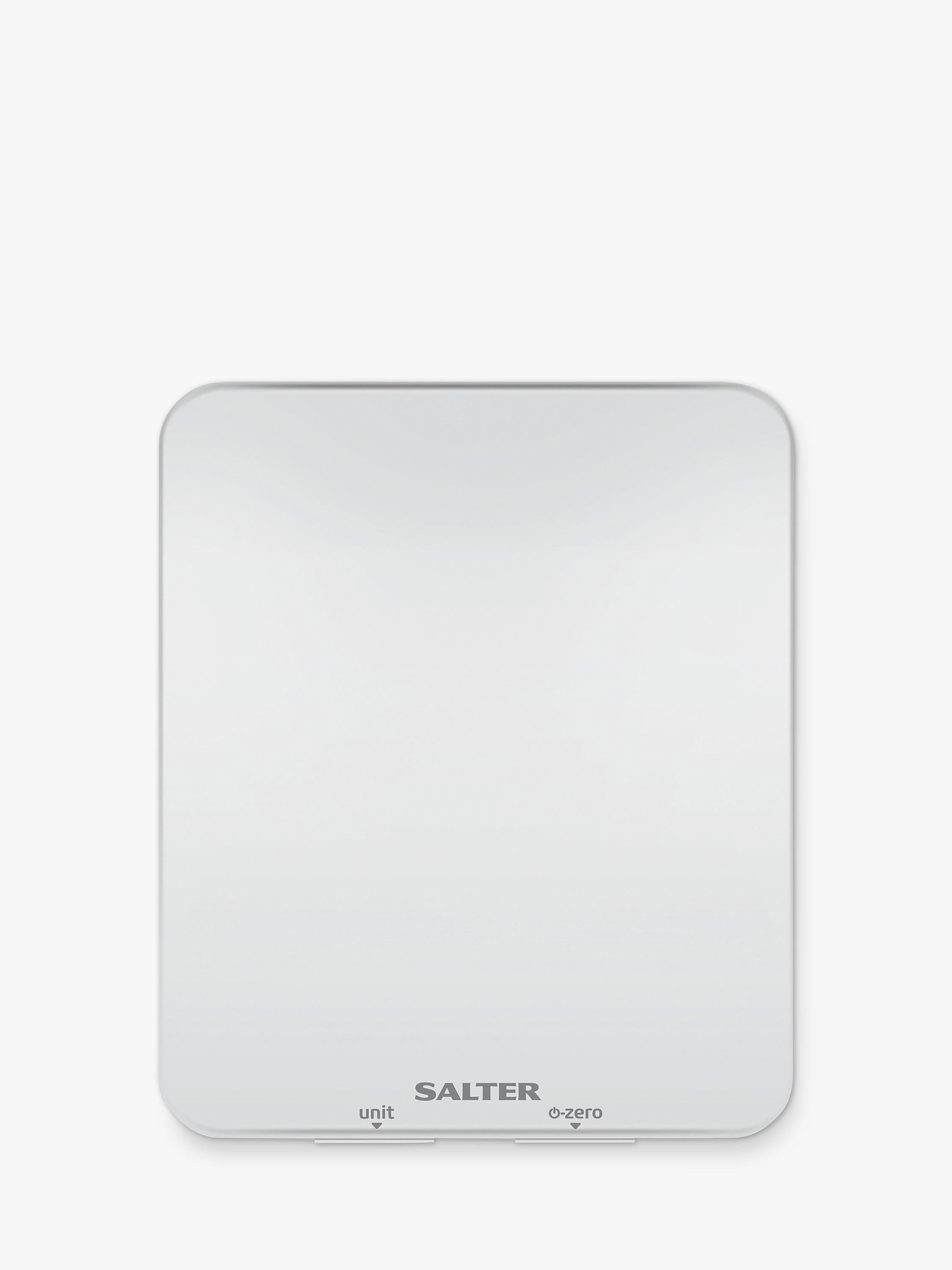 Salter Ghost digital kitchen scale white 5kg, imported from the UK