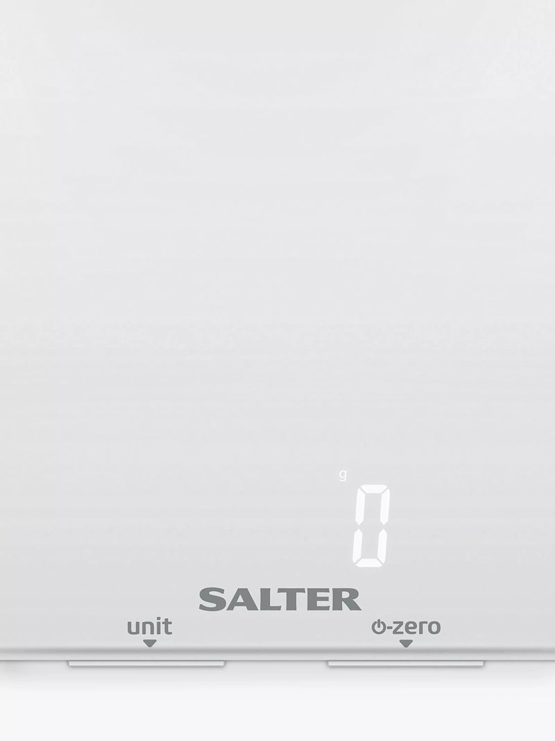 Salter Ghost digital kitchen scale white 5kg, imported from the UK