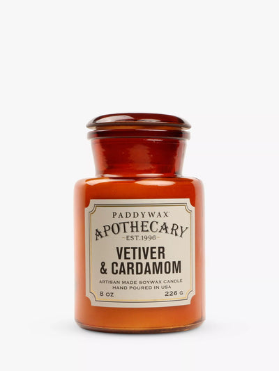 John Lewis Paddywax Apothecary Vetivert & Cardamon Scented Candle, 226g- Buy online at McGrocer