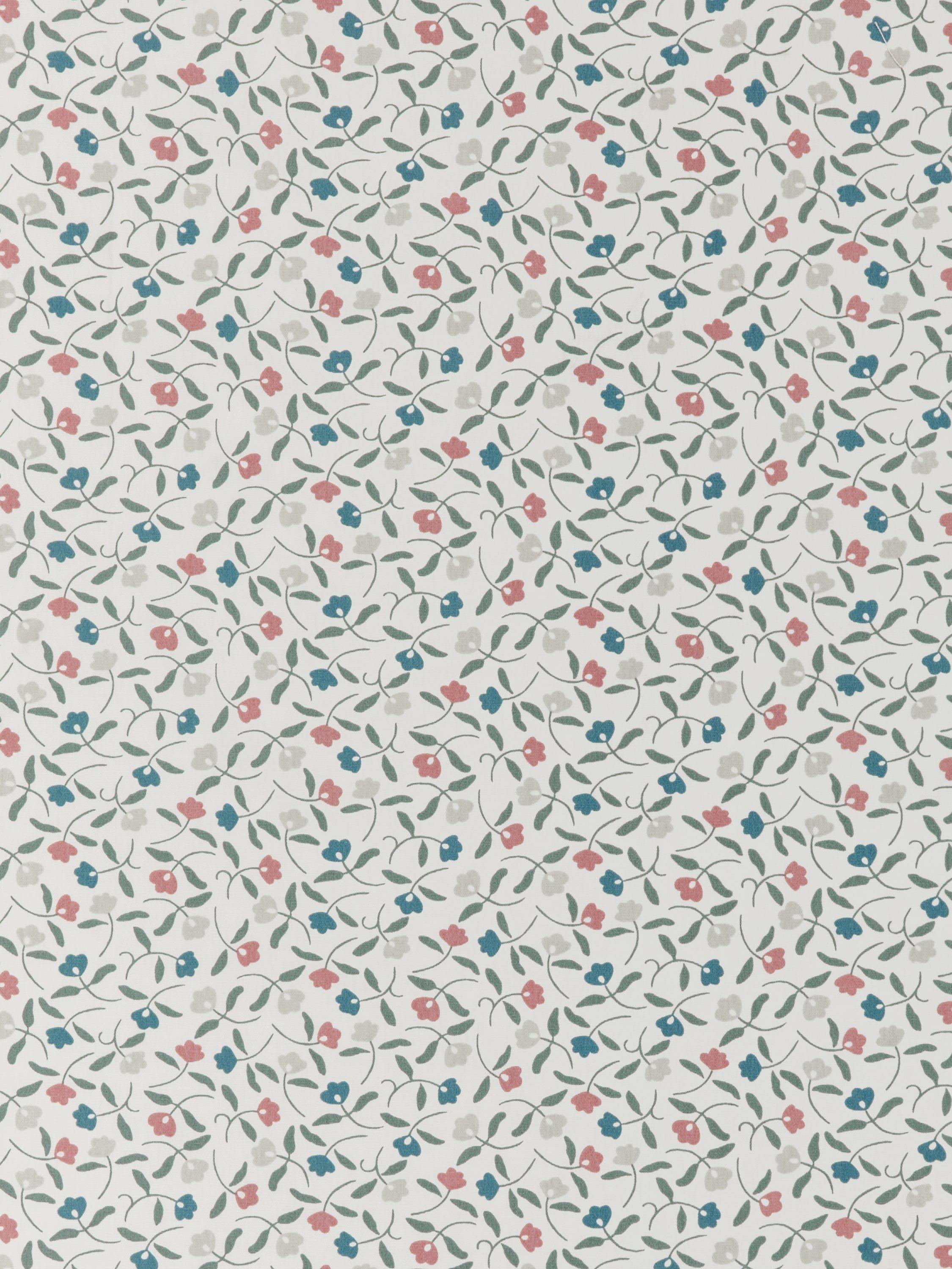 John Lewis oilcloth fabric scallop floral Old Rose 130cm x 20m, UK version
