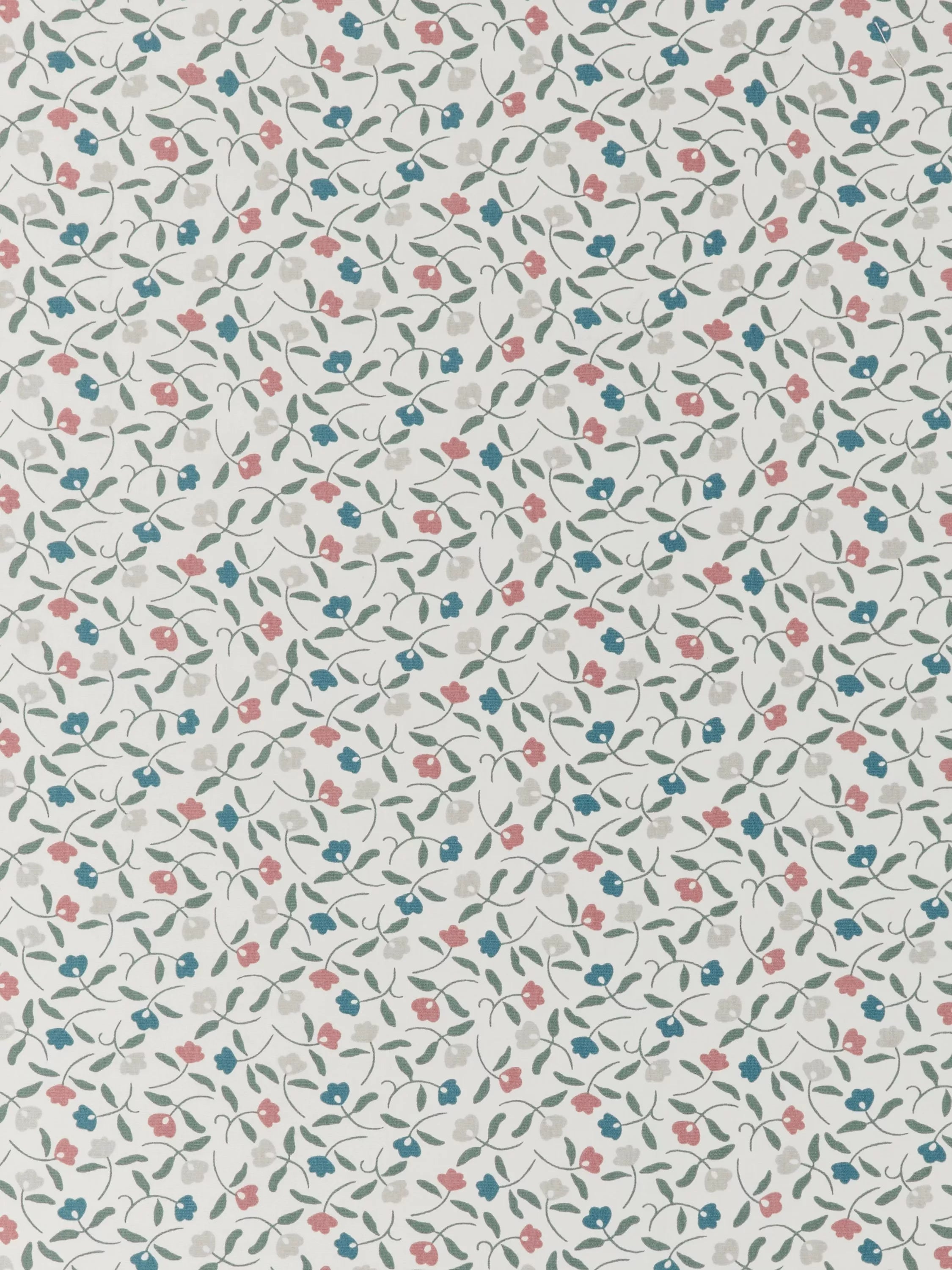 John Lewis oilcloth fabric scallop floral Old Rose 130cm x 20m, UK version
