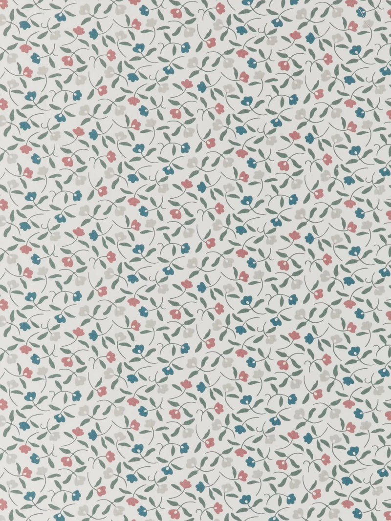 John Lewis oilcloth fabric scallop floral Old Rose 130cm x 20m, UK version