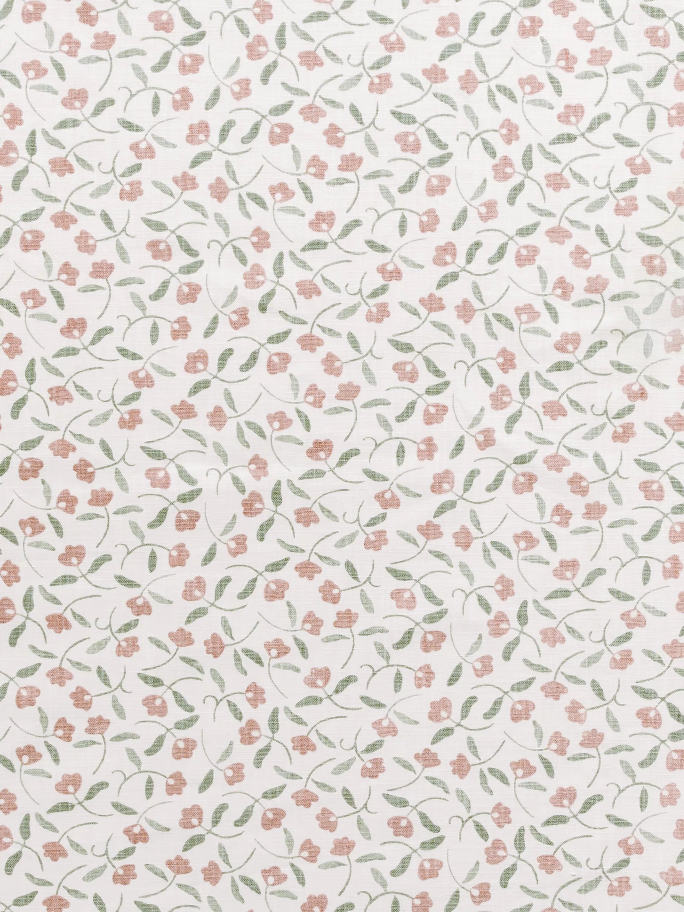 John Lewis Scallop Floral Furnishing Fabric, Plaster
