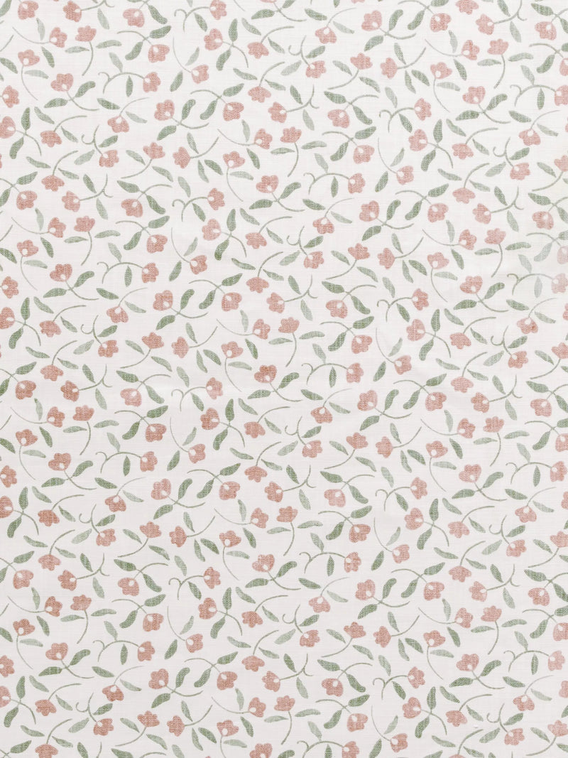 John Lewis Scallop Floral Furnishing Fabric, Plaster
