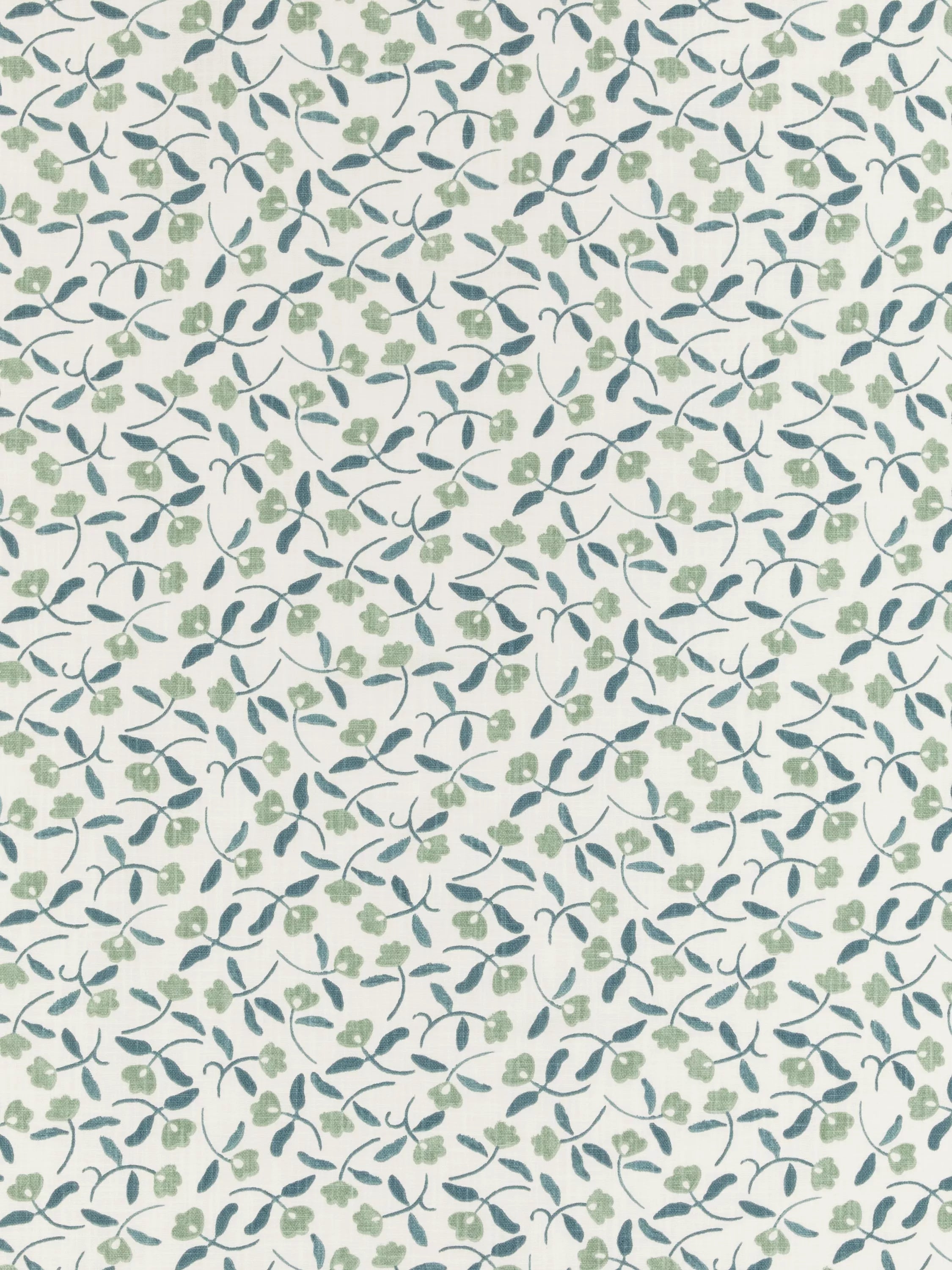 John Lewis Scallop Floral Furnishing Fabric, Linden