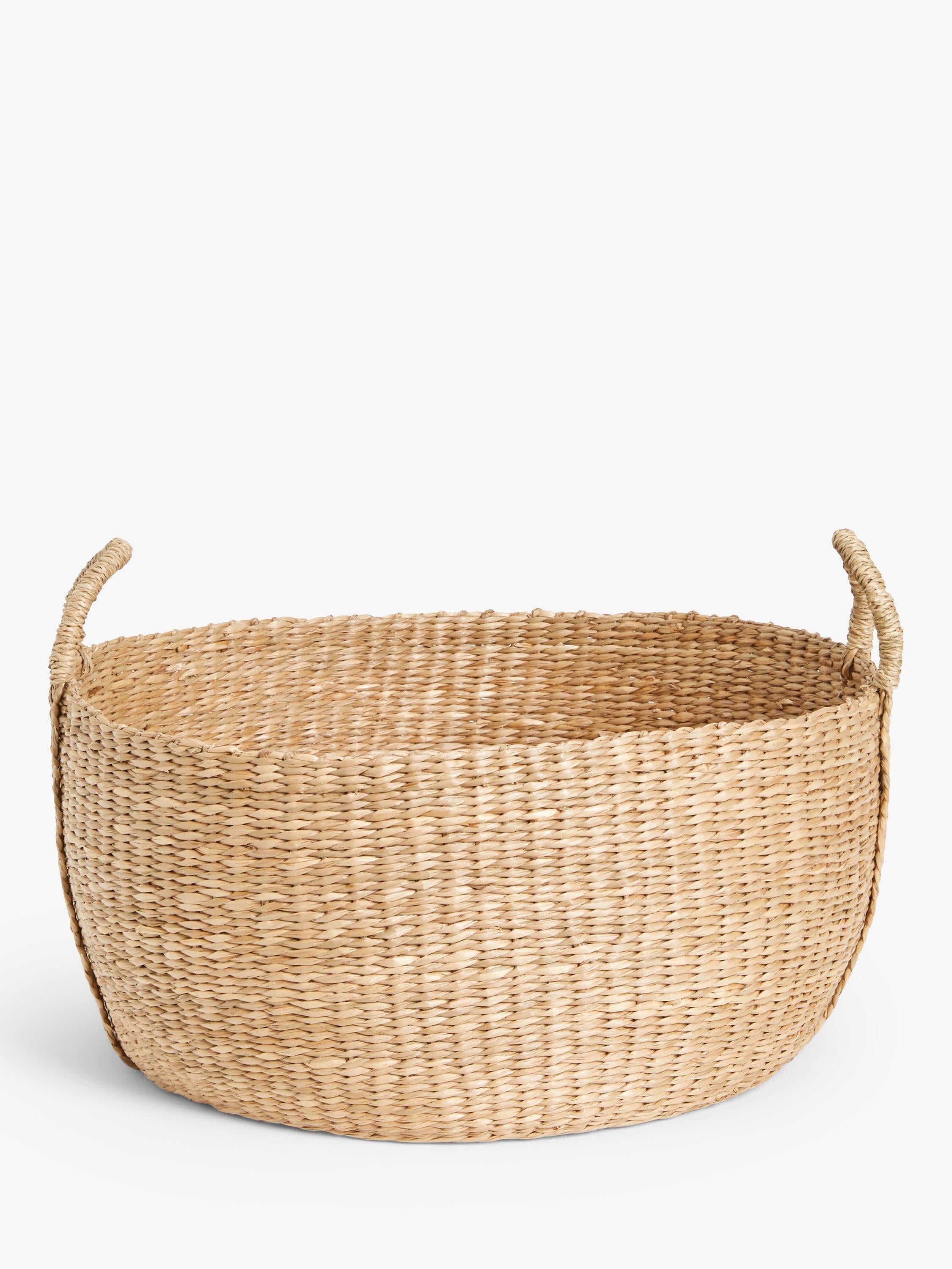John Lewis slouchy seagrass low storage basket medium, UK version