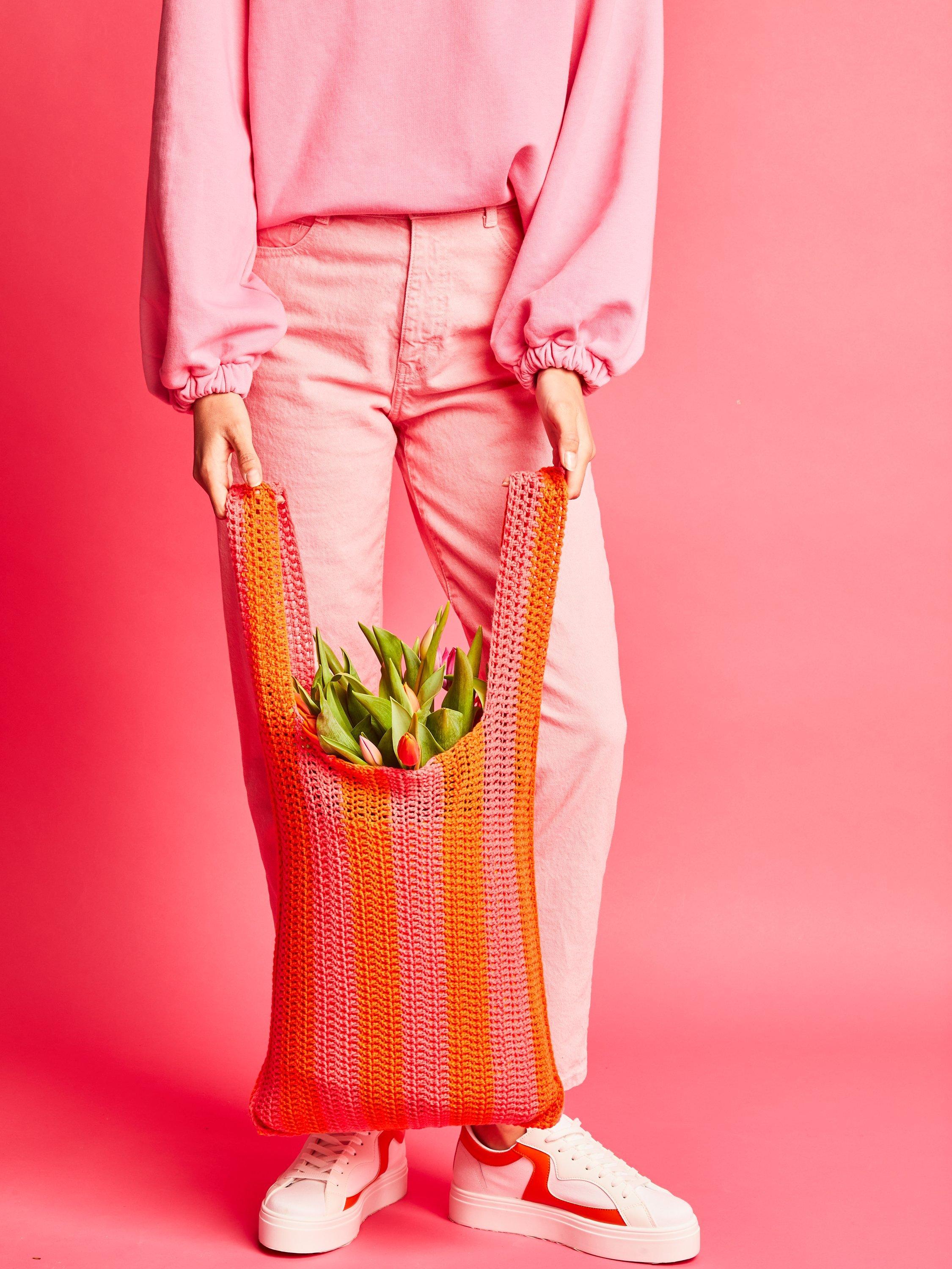 Sirdar Stripey Shopper Crochet Kit 173g (British brand)