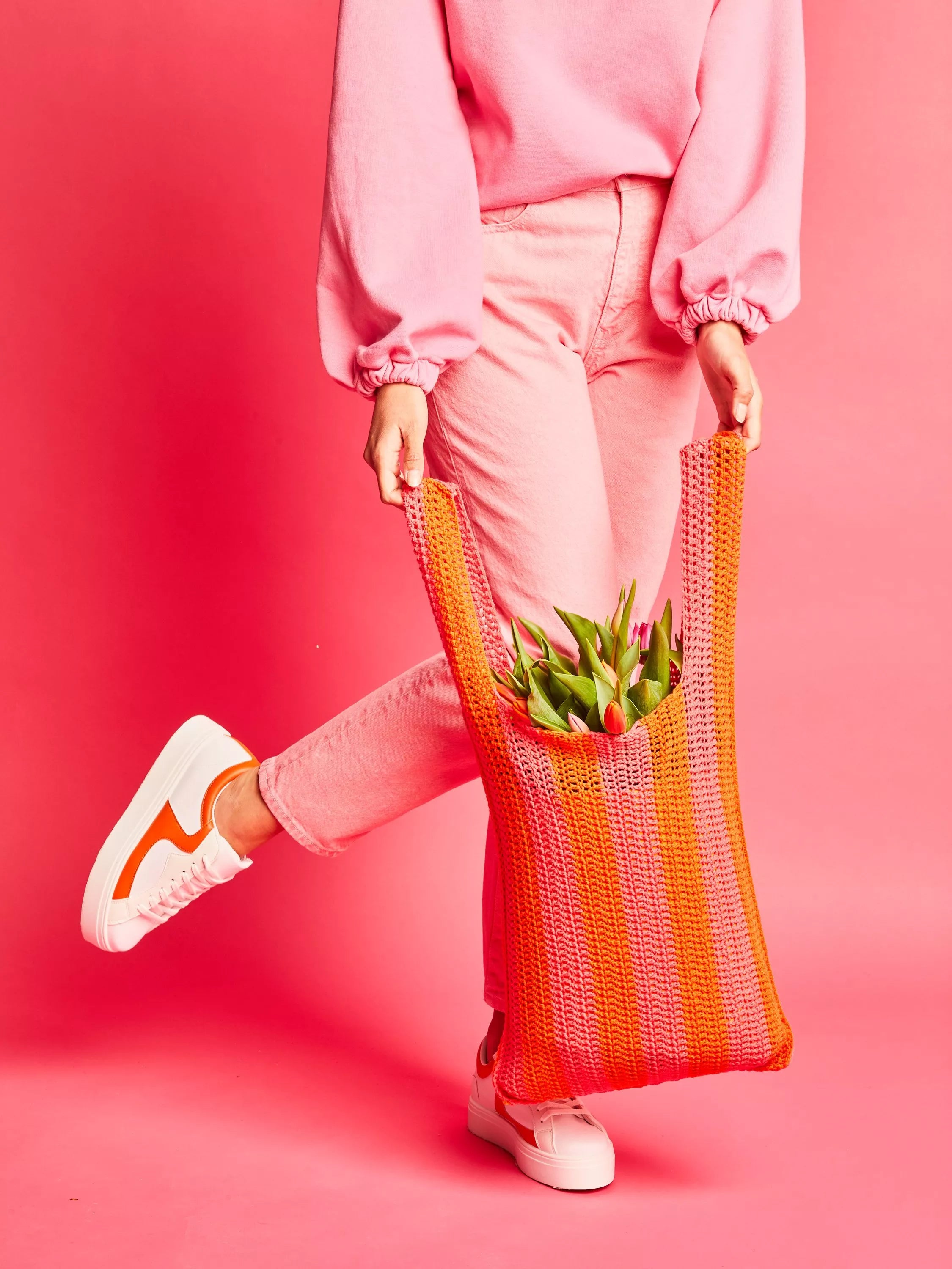 Sirdar Stripey Shopper Crochet Kit 173g (British brand)