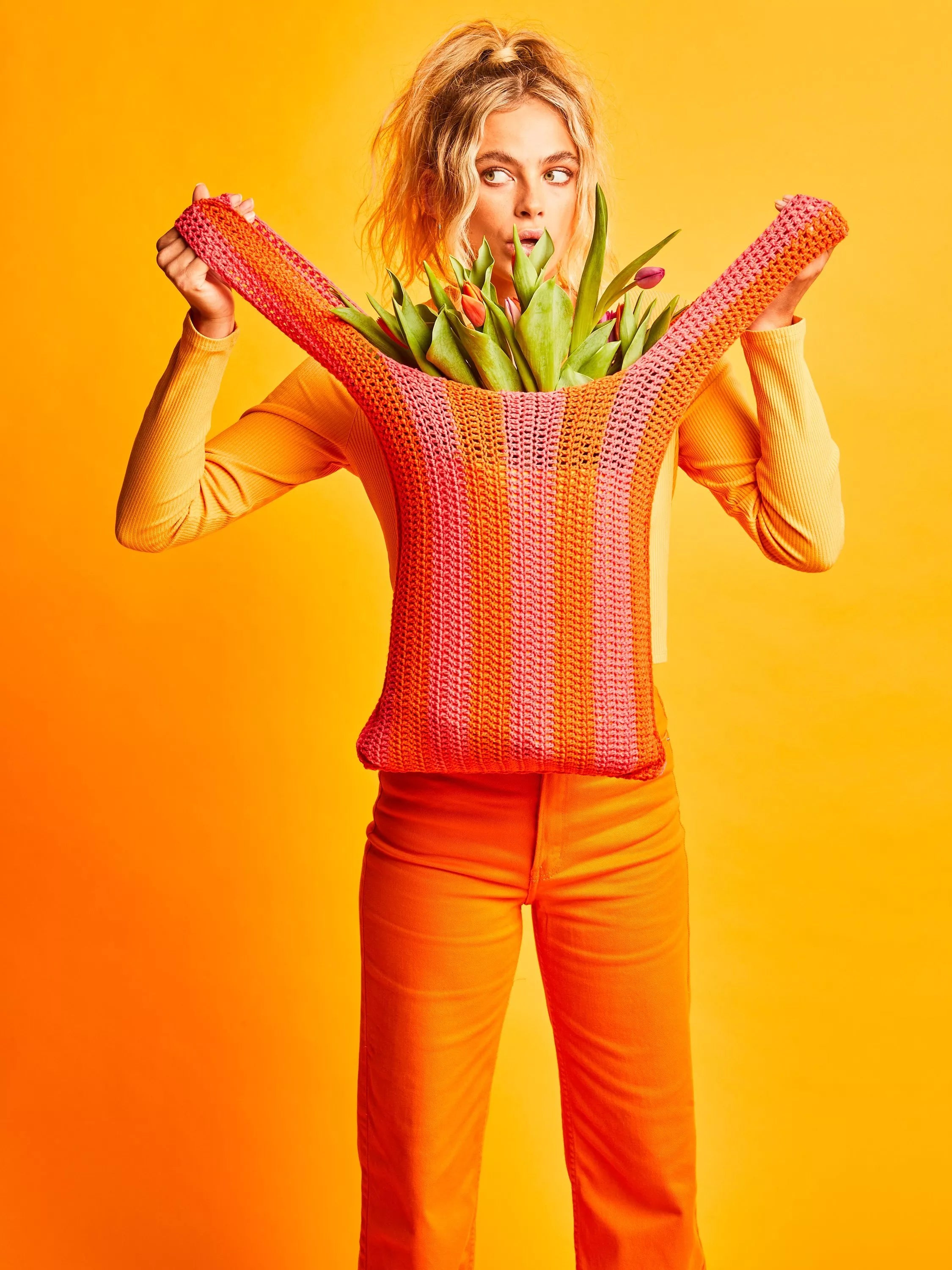 Sirdar Stripey Shopper Crochet Kit 173g (British brand)