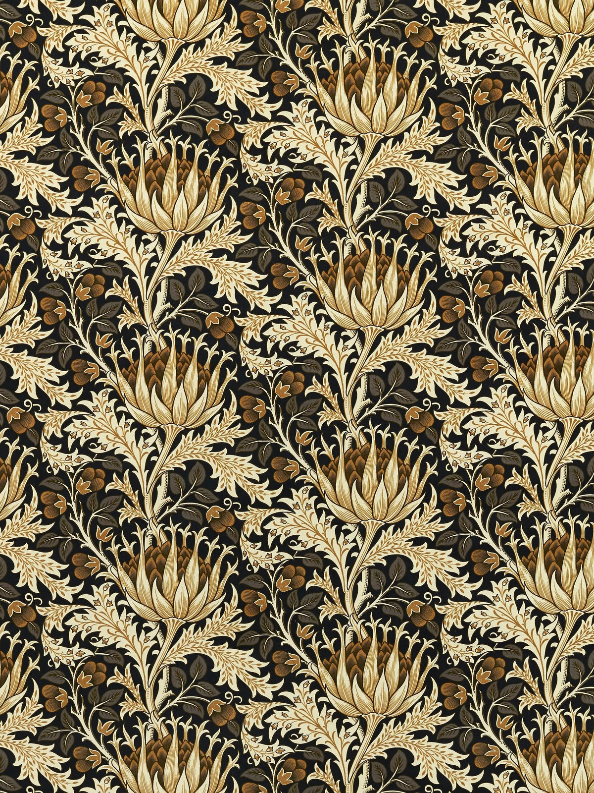 Morris & Co. Artichoke velvet furnishing fabric, UK version