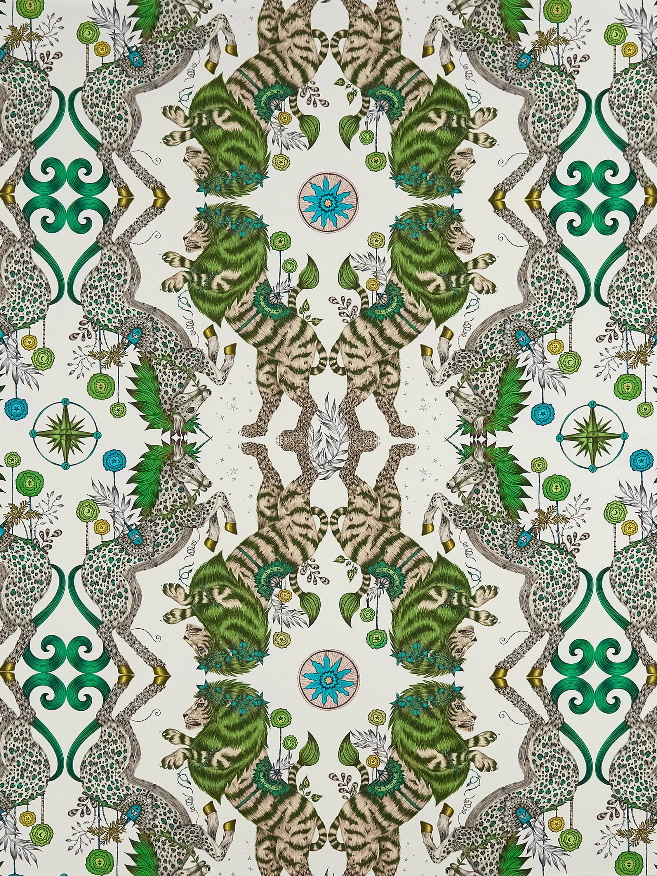 Clarke & Clarke Caspian animal graphic furnishing fabric (British brand)