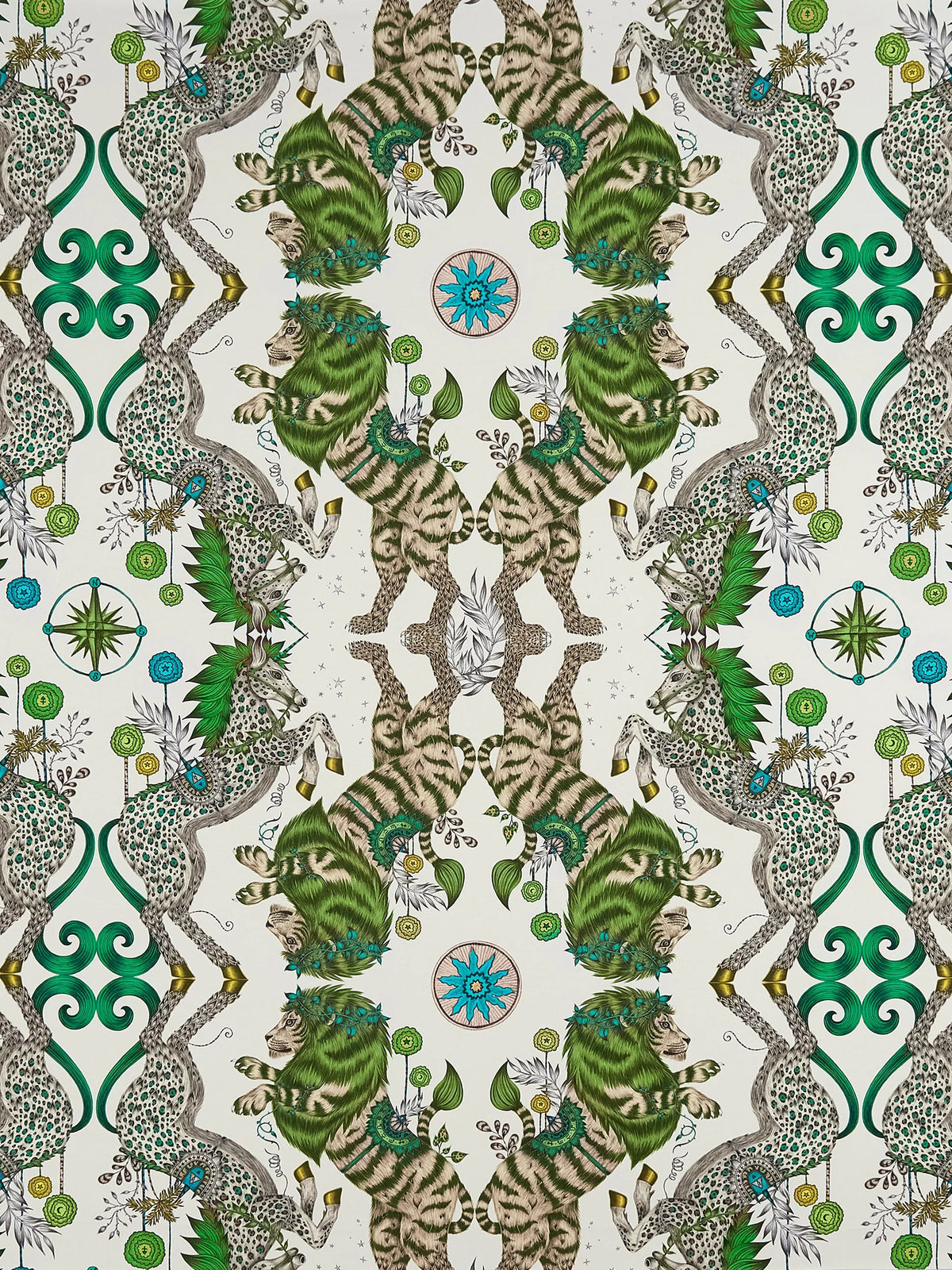 Clarke & Clarke Caspian animal graphic furnishing fabric (British brand)