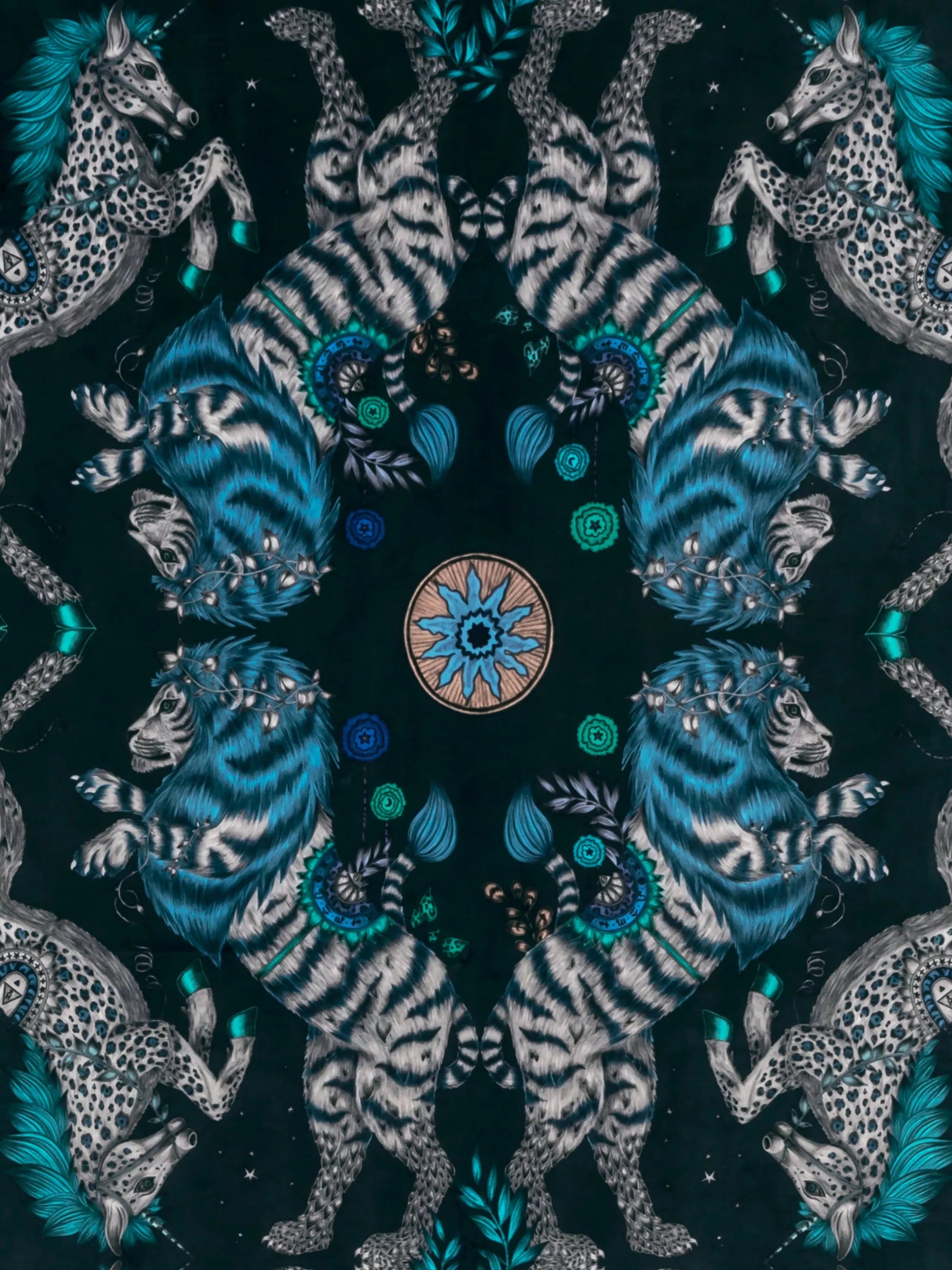 Clarke & Clarke Caspian velvet fabric 138cm - British product
