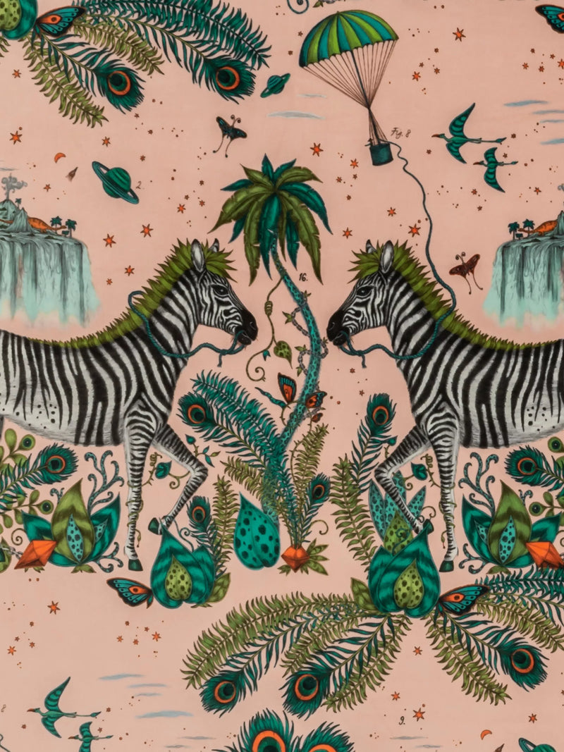 Clarke & Clarke Lost World velvet furnishing fabric, UK version