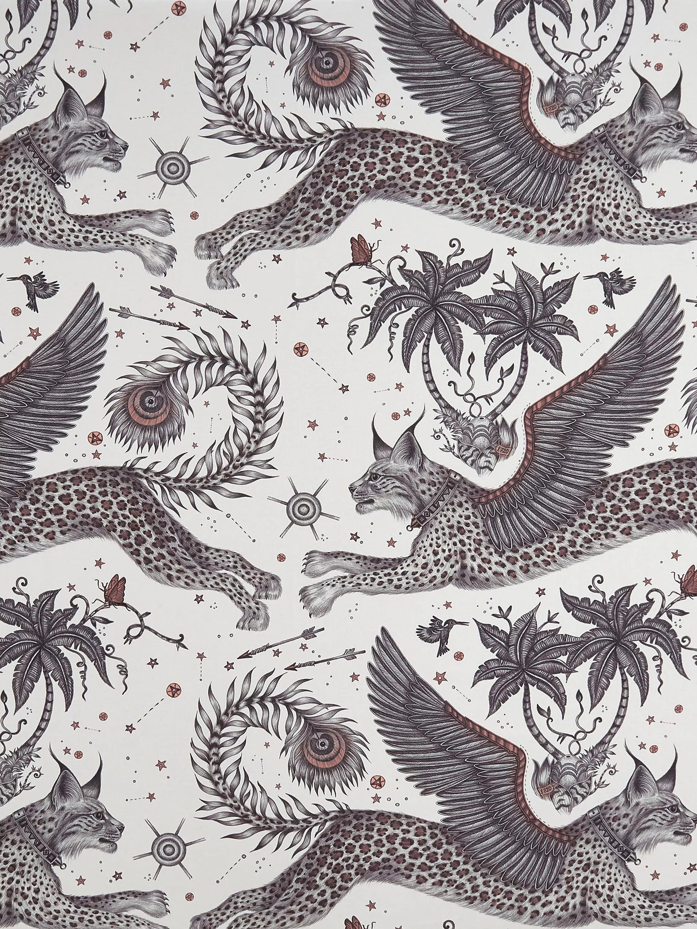 Clarke & Clarke Lynx furnishing fabric in Nude - British product