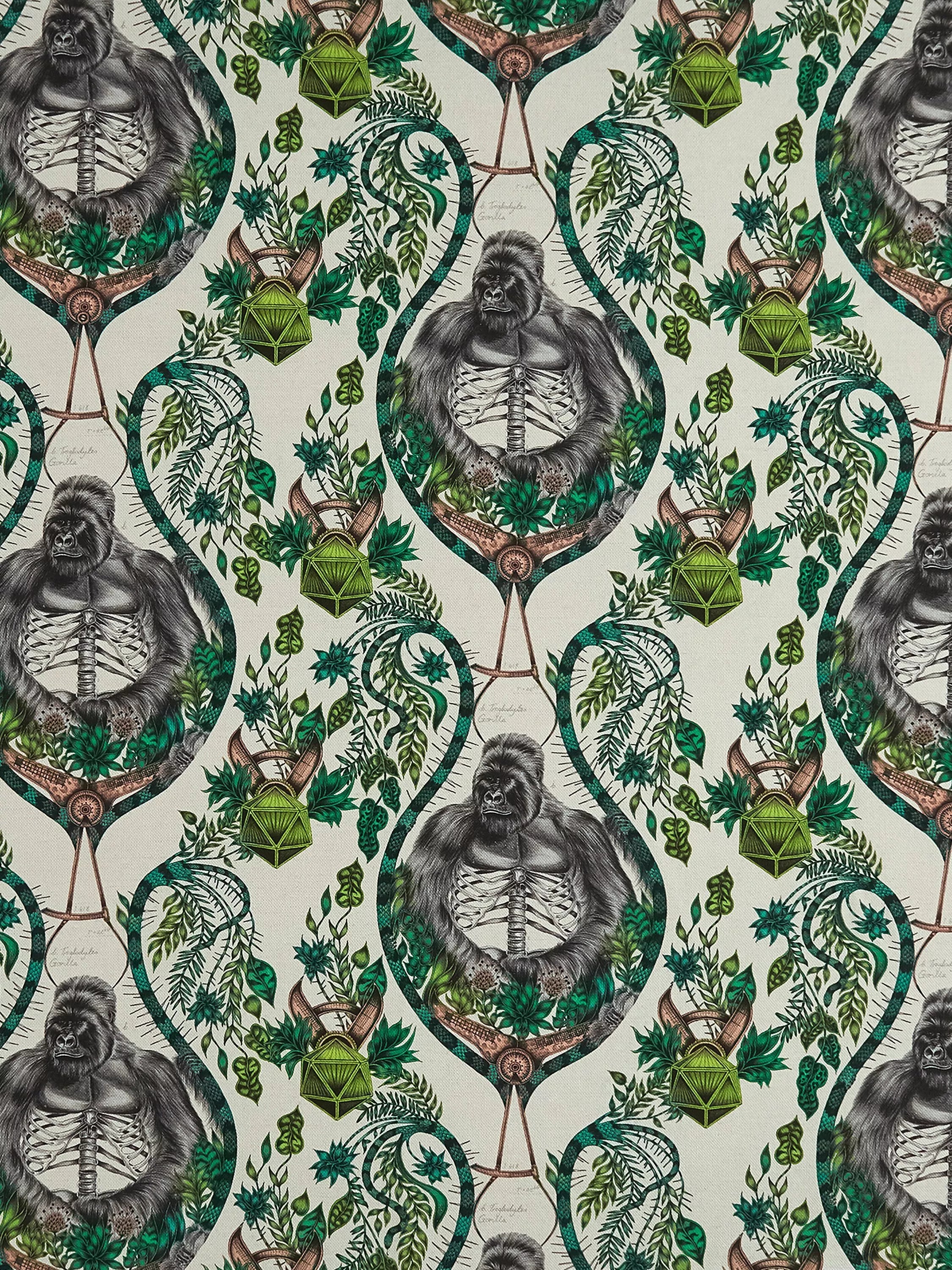 Clarke & Clarke Silverback linen blend furnishing fabric - British product