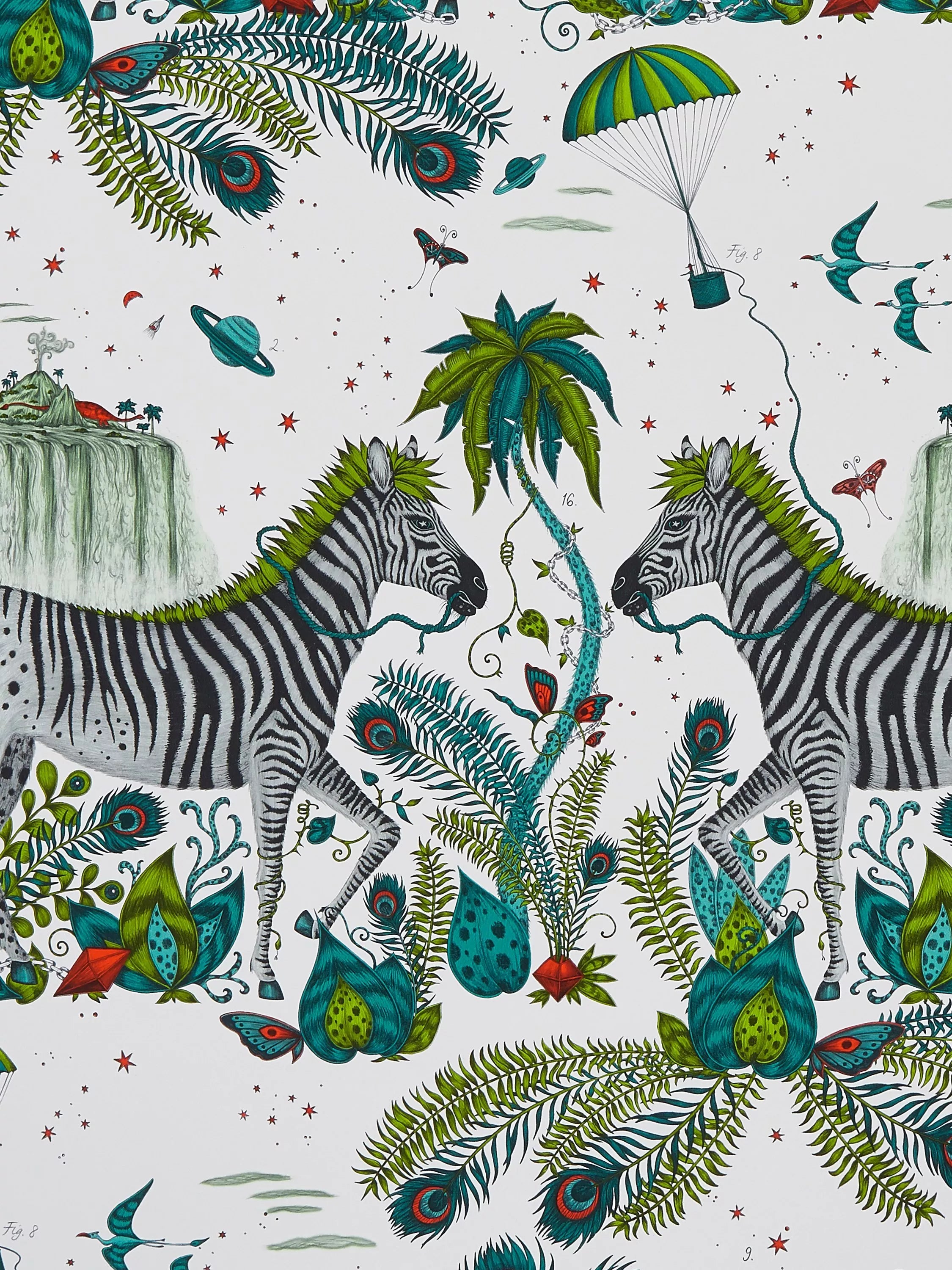 Clarke & Clarke Lost World wallpaper 10m x 52cm - British product
