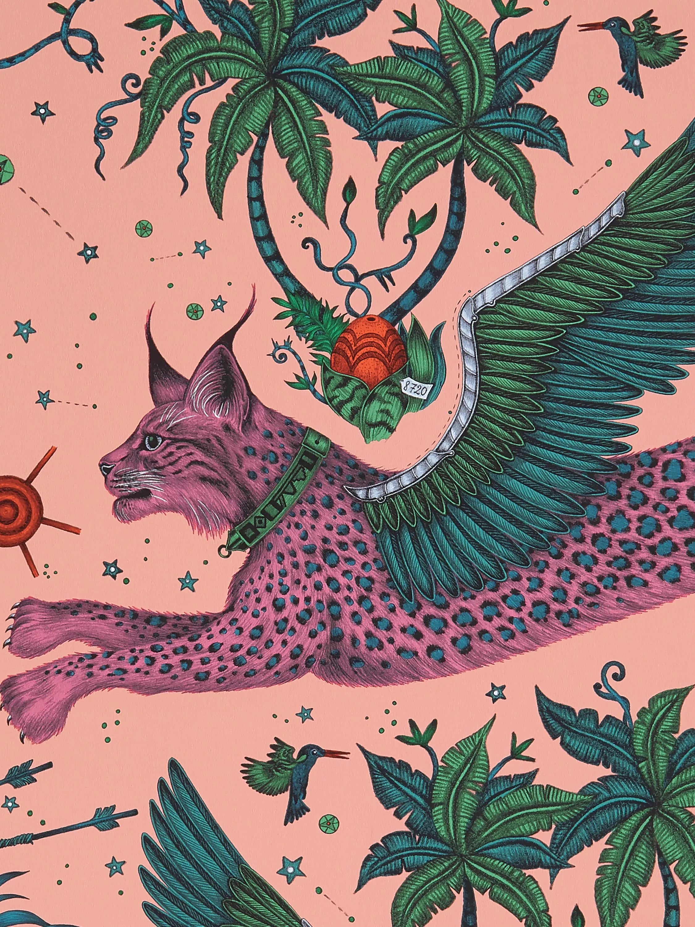 Clarke & Clarke Lynx Wallpaper, Emma J. Shipley design, imported from the UK
