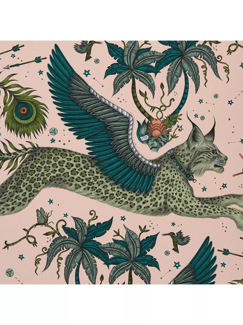 Clarke & Clarke Emma J. Shipley Lynx Wallpaper 10m x 52cm