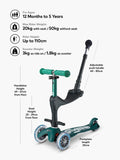 Micro Scooters 3-in-1 Mini Micro Deluxe green, UK version