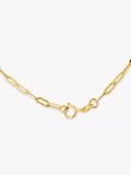 IBB 9ct gold paper clip chain necklace (British brand)