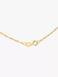 IBB 9ct yellow gold short twist link chain necklace (British brand)