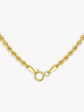 IBB 9ct yellow gold rope chain necklace 18 inch (British brand)
