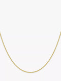 IBB 9ct yellow gold hollow short rope chain necklace 16 inch (British brand)