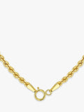 IBB 9ct yellow gold hollow short rope chain necklace 16 inch (British brand)