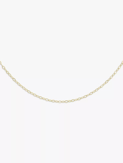 John Lewis IBB 9ct Yellow Gold Long Loose Link Chain Necklace- Buy online at McGrocer