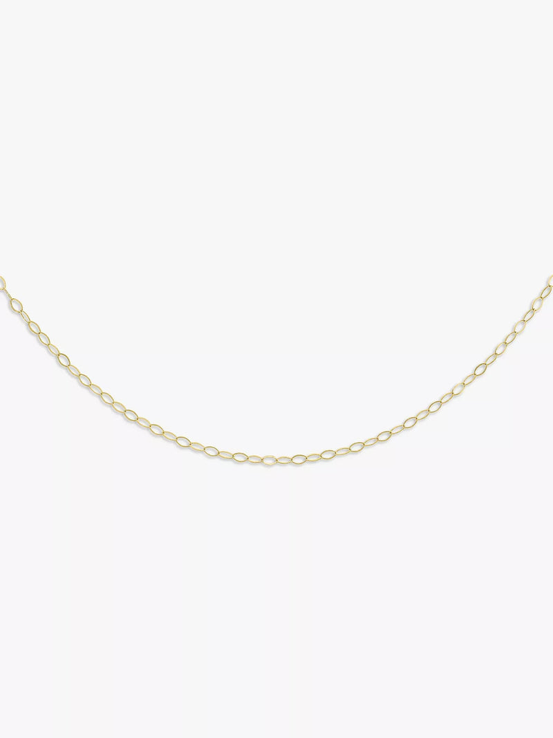 IBB 9ct gold chain necklace 18 inch, imported from the UK