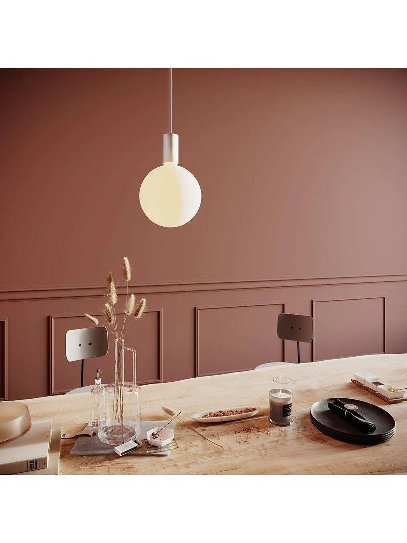 Tala Alumina pendant ceiling light in chalk finish, UK version