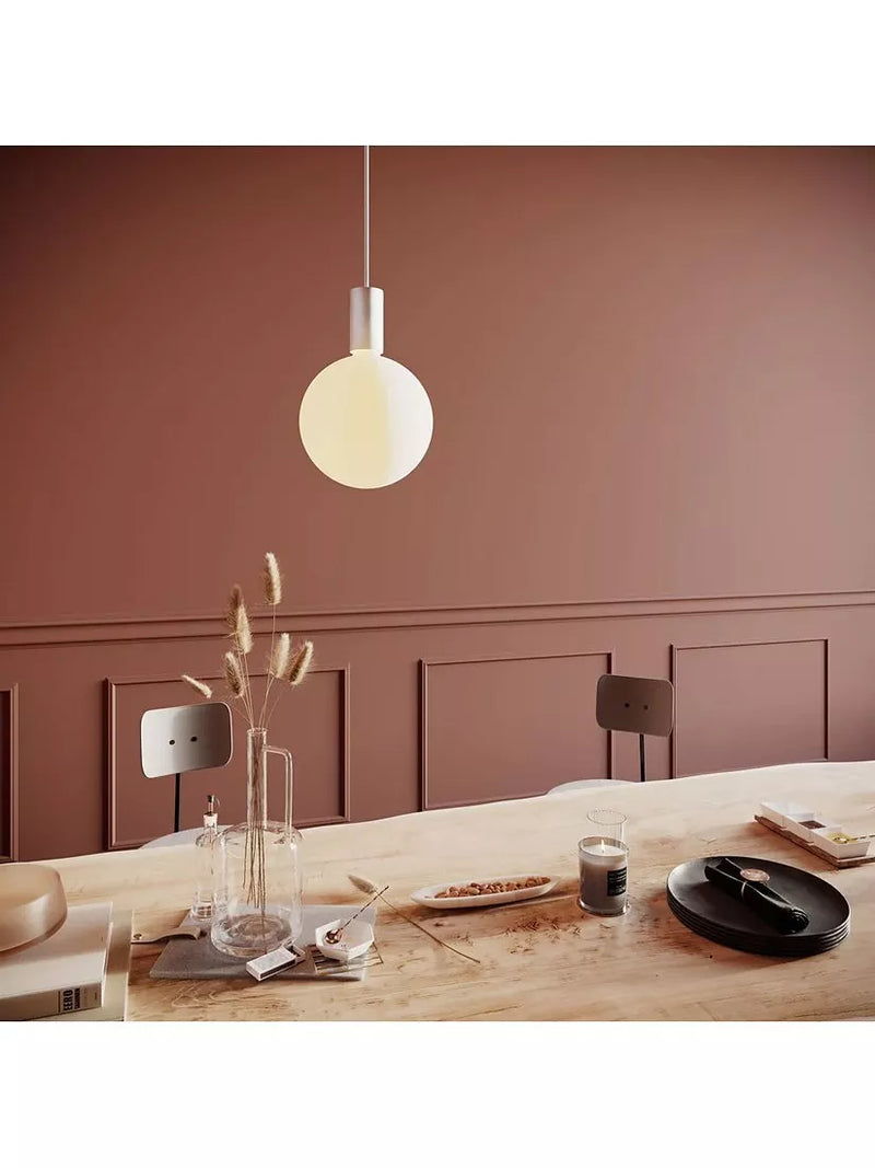 Tala Alumina pendant ceiling light in chalk finish, UK version