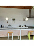 Tala Alumina pendant ceiling light in chalk finish, UK version