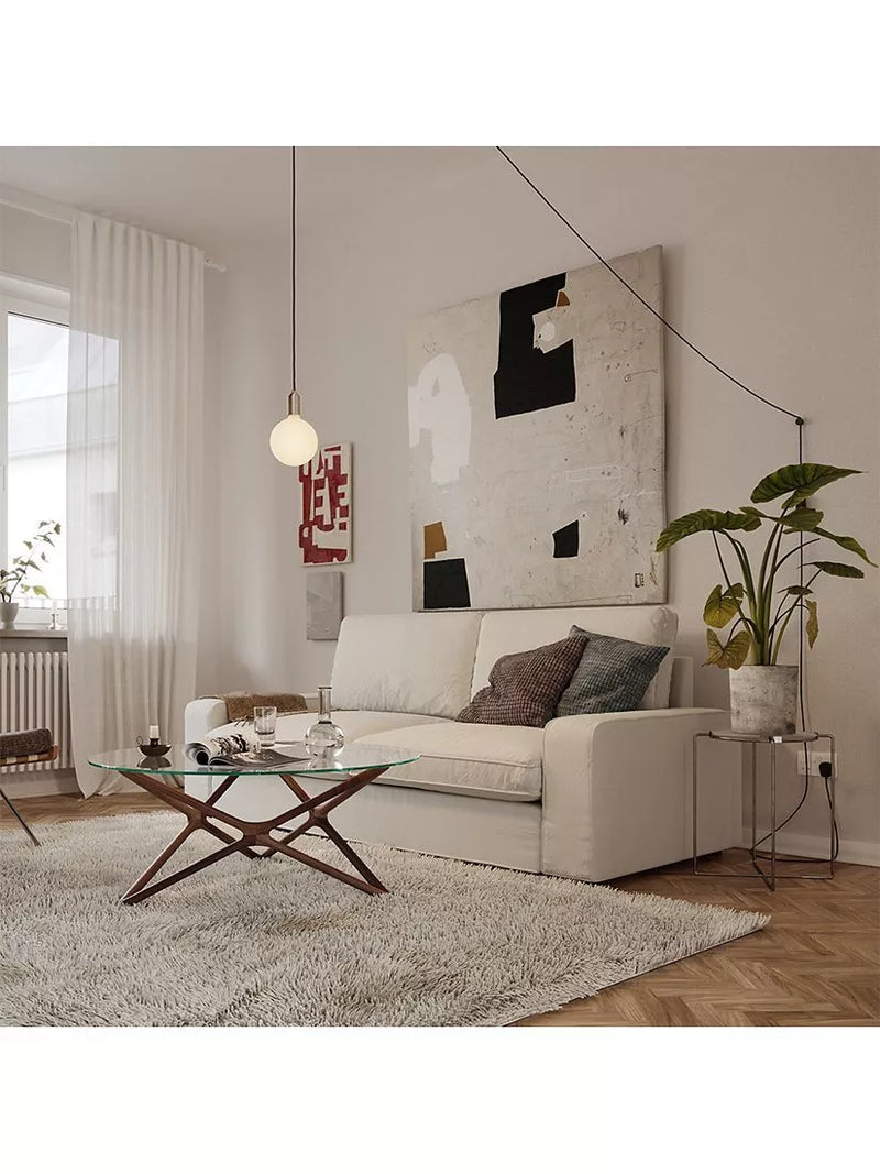 Tala brass plug-in pendant light bronze finish - British product