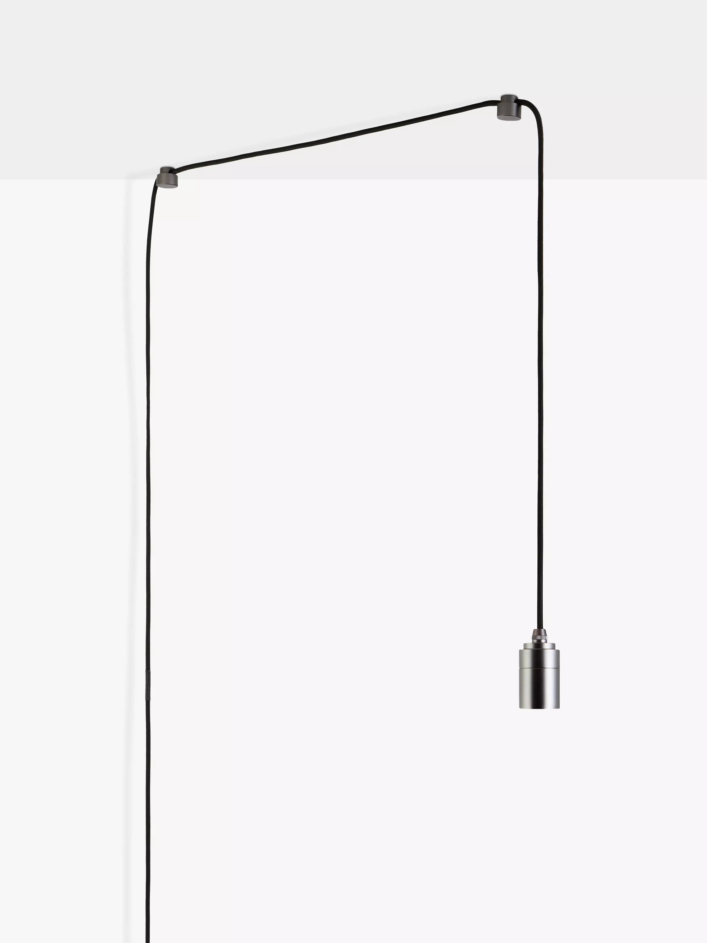 Tala graphite plug-in pendant light grey, UK version