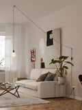 Tala graphite plug-in pendant light grey, UK version