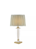 Laura Ashley Carson crystal table lamp antique brass finish, imported from the UK