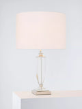 Laura Ashley Carson Grande crystal table lamp polished nickel, imported from the UK