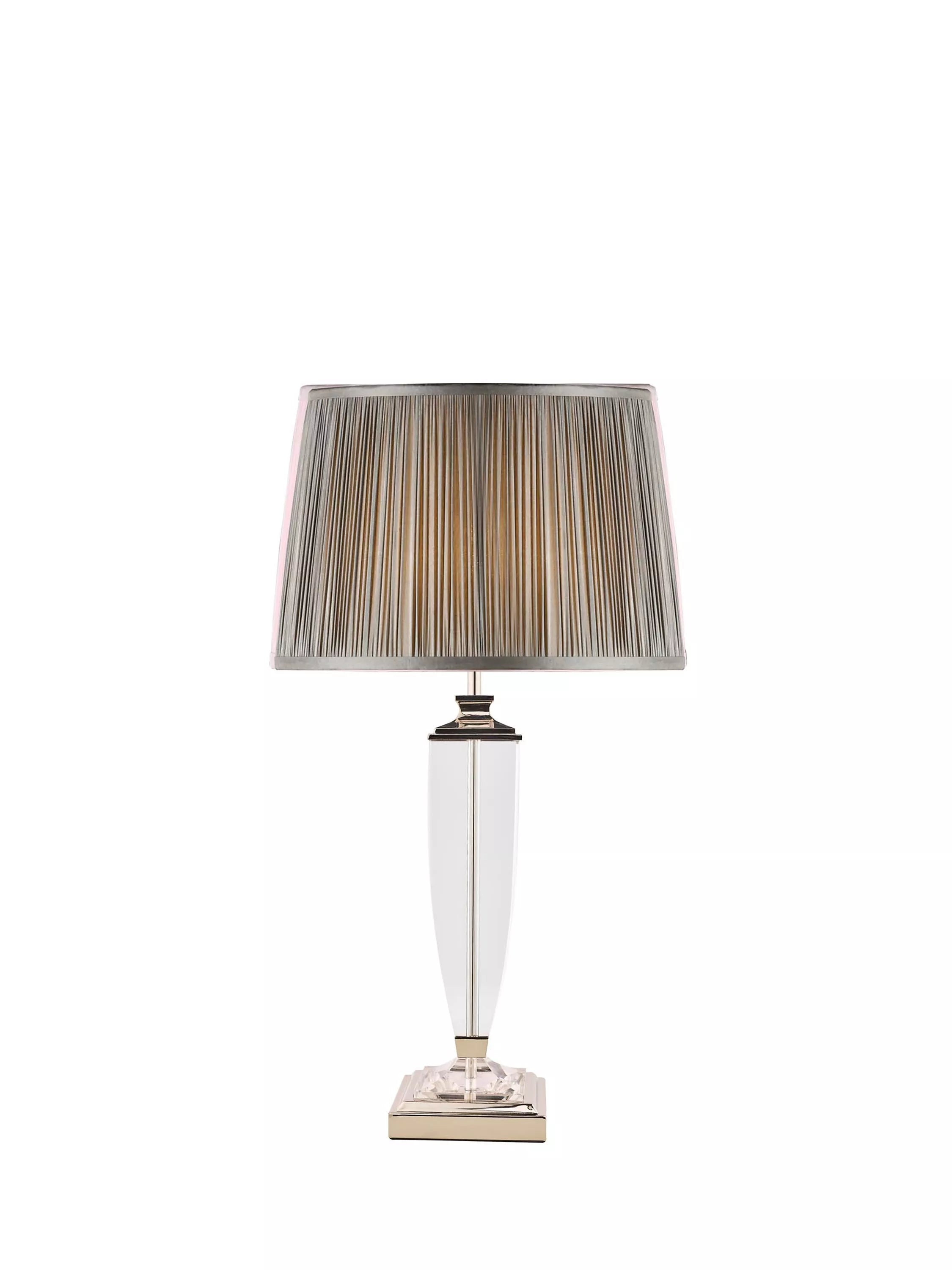 Laura Ashley Carson Grande crystal table lamp polished nickel, imported from the UK
