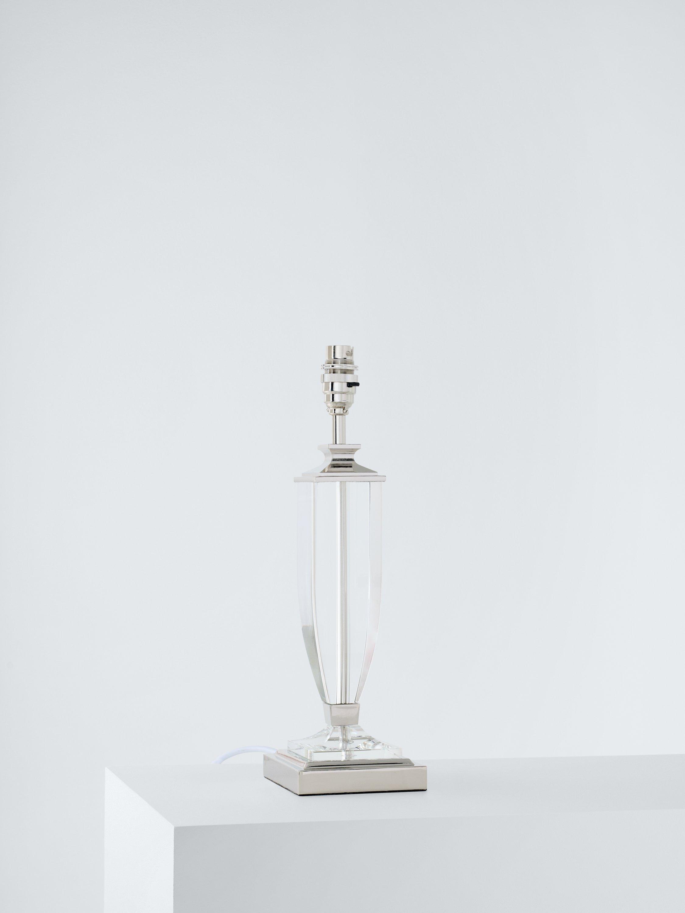 Laura Ashley Carson Grande crystal table lamp polished nickel, imported from the UK