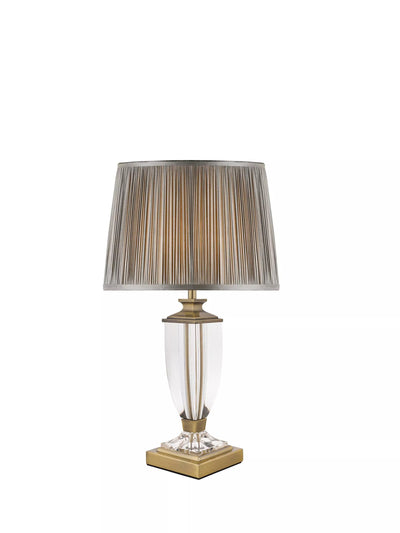 John Lewis Laura Ashley Carson Petite Crystal Table Lamp, Brass- Buy online at McGrocer