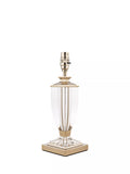 Laura Ashley Carson petite crystal table lamp with nickel finish, UK version