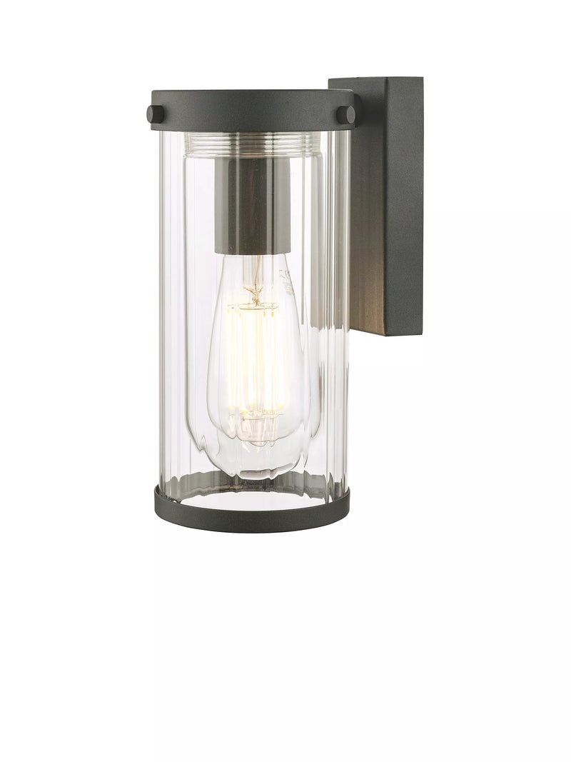 Laura Ashley Arthur outdoor wall light black - British product