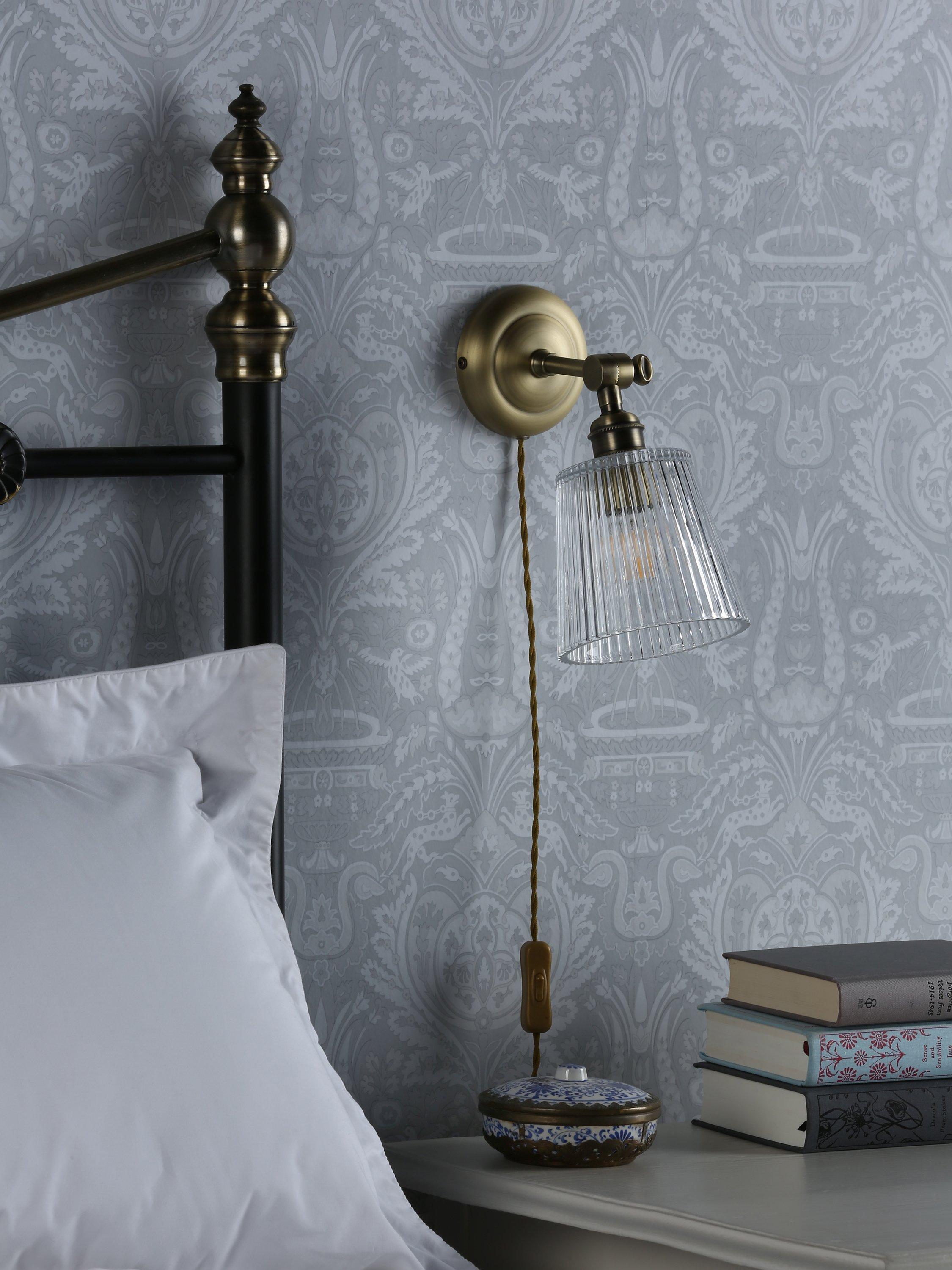 Laura Ashley Callaghan wall light brass - British product