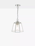 Laura Ashley Clayton ceiling light clear glass metal, UK version
